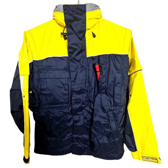 Float Tech Recreational Inflatable Jacket PFD Type Reflective w/ Hood Adult XS - Picture 1 of 10